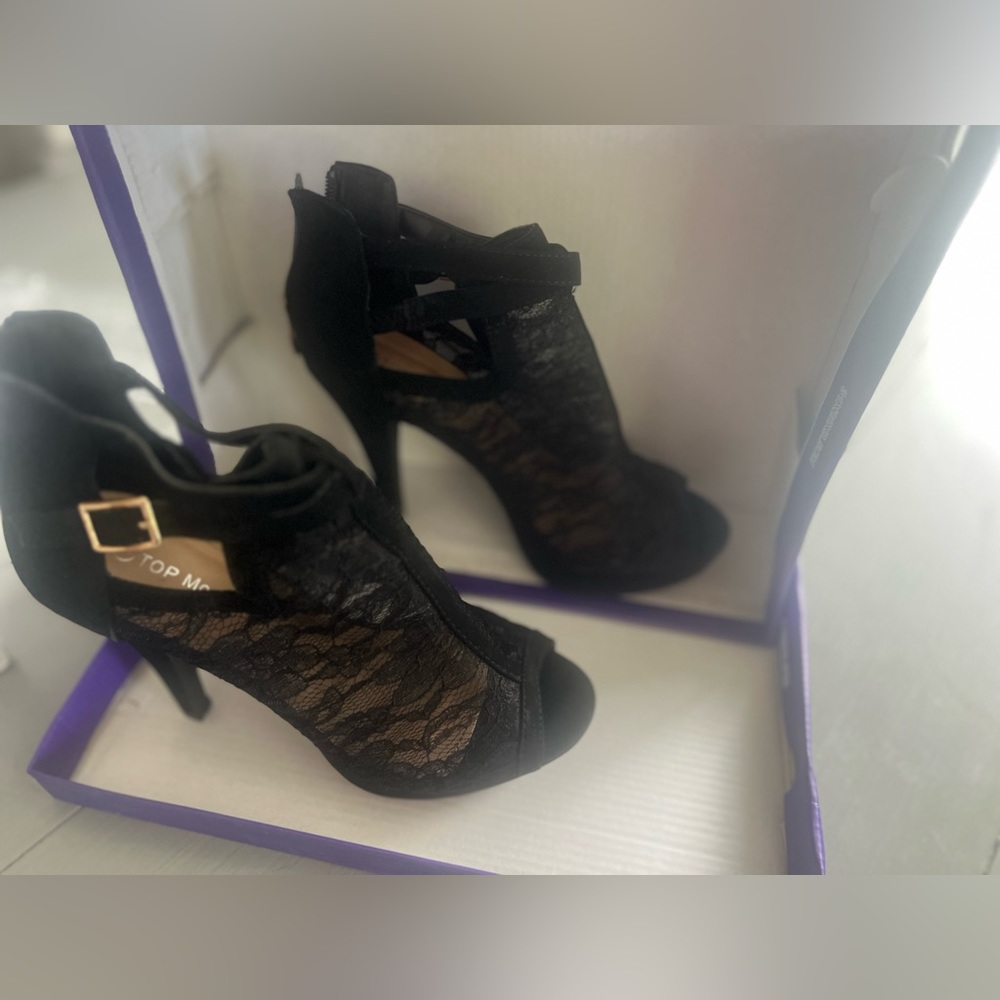 Top Moda High Ankle Bootie Sandals Size 7